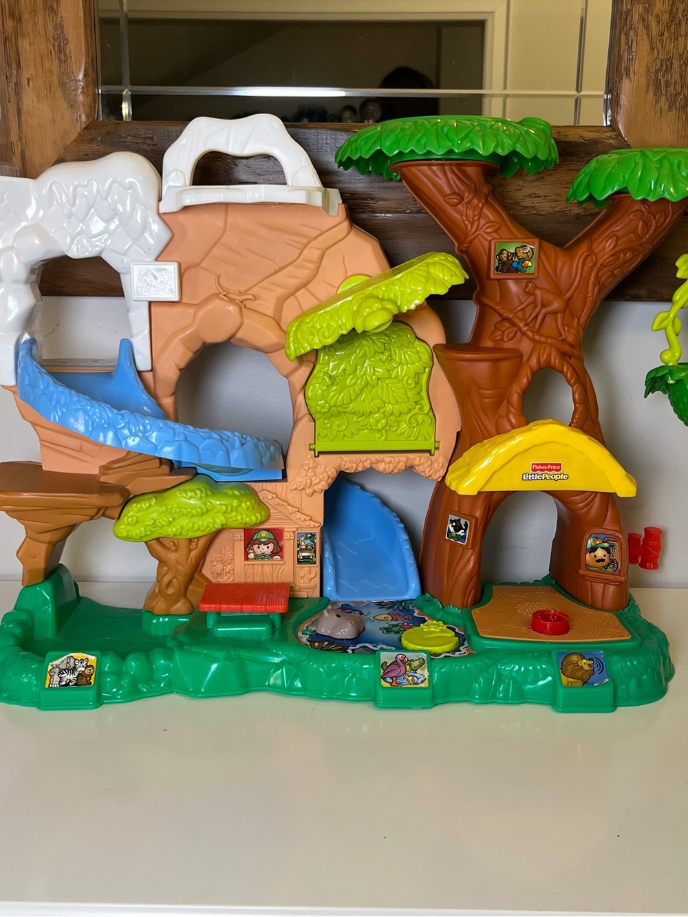 Fisher Price Little People Zoo Talkers Tree House Animal Jungle PlaySet Working